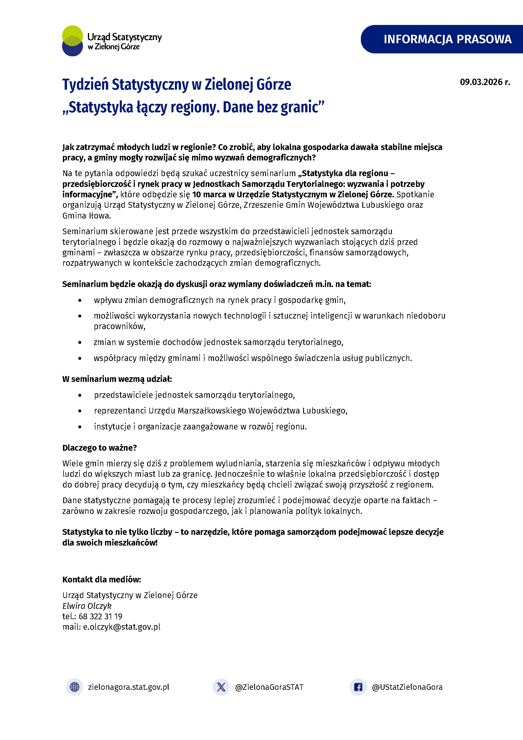 Informacja w formacie pdf znajdje się poniżej w plikach do pobrania