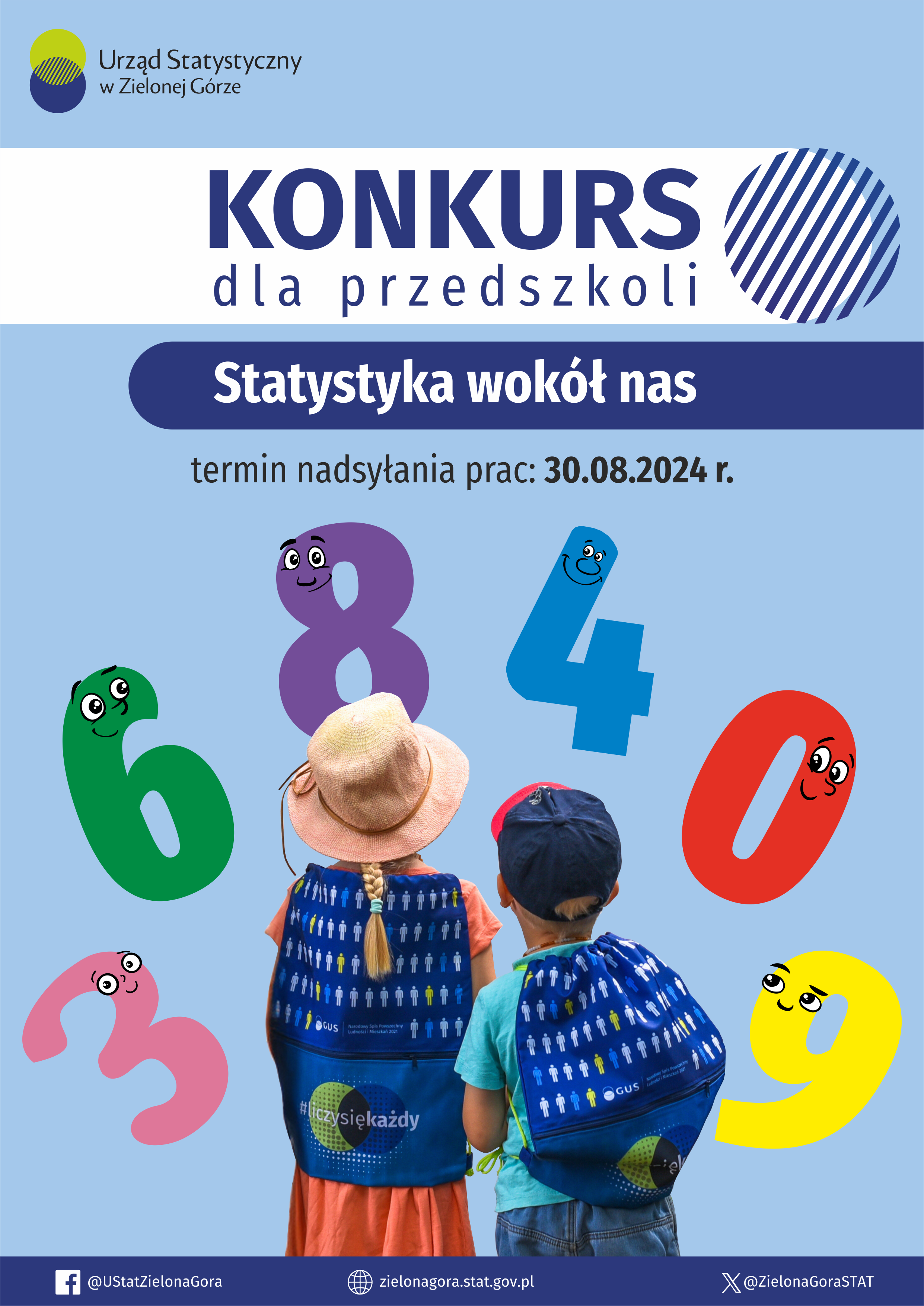 Plakat konkursu "Statystyka wokół nas"