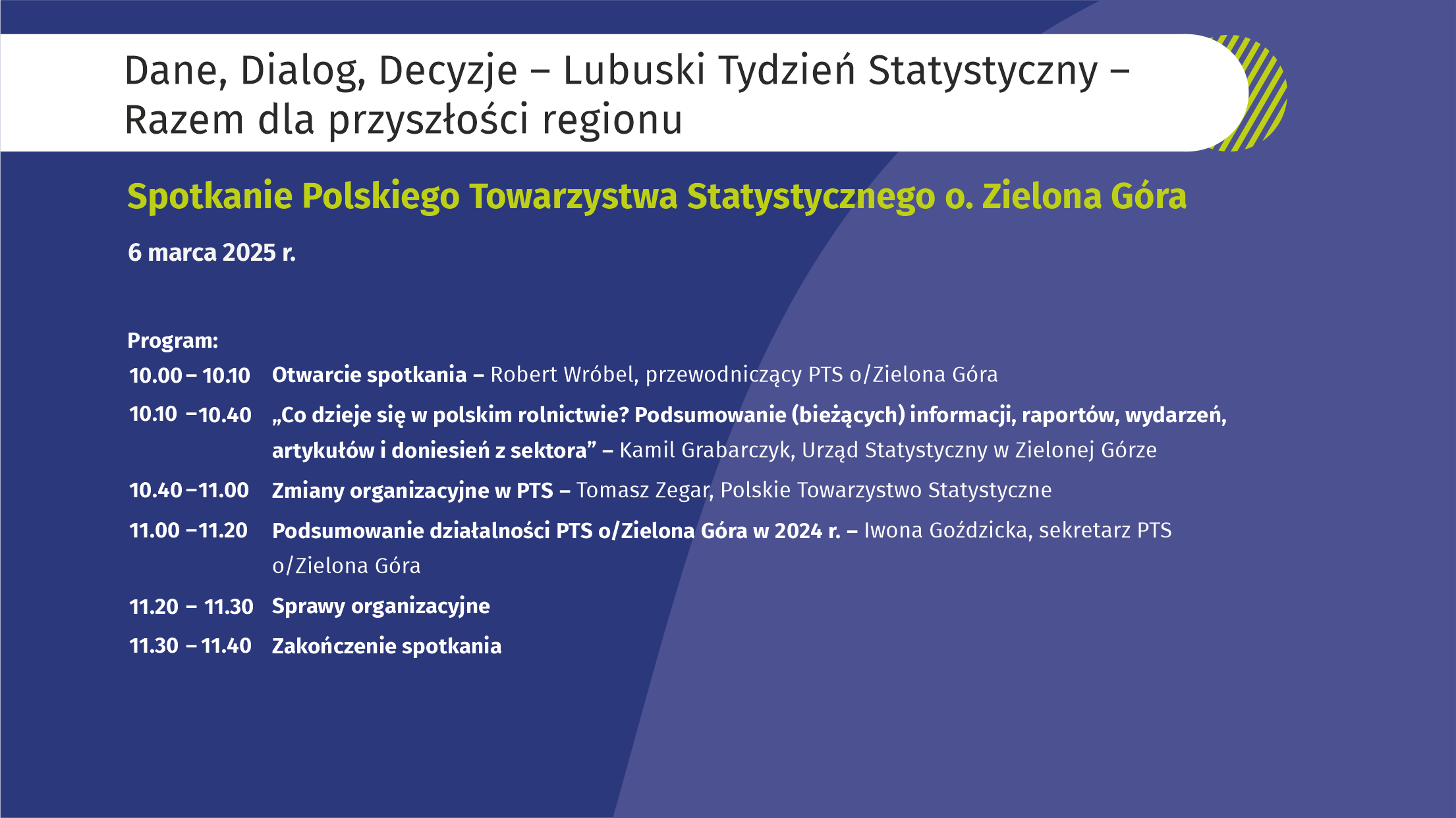 plansza informacyjna dotycząca 2. dnia tygodnia statystycznego