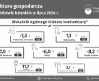 Koniunktura gospodarcza w województwie lubuskim w lipcu 2024 r. - INFOGRAFIKA Foto