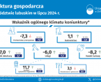 Koniunktura gospodarcza w województwie lubuskim w lipcu 2024 r. - INFOGRAFIKA Foto