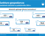 Koniunktura gospodarcza w województwie lubuskim w październiku 2024 r. - INFOGRAFIKA Foto