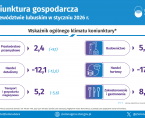 Koniunktura gospodarcza w województwie lubuskim w styczniu 2026 r. - INFOGRAFIKA Foto